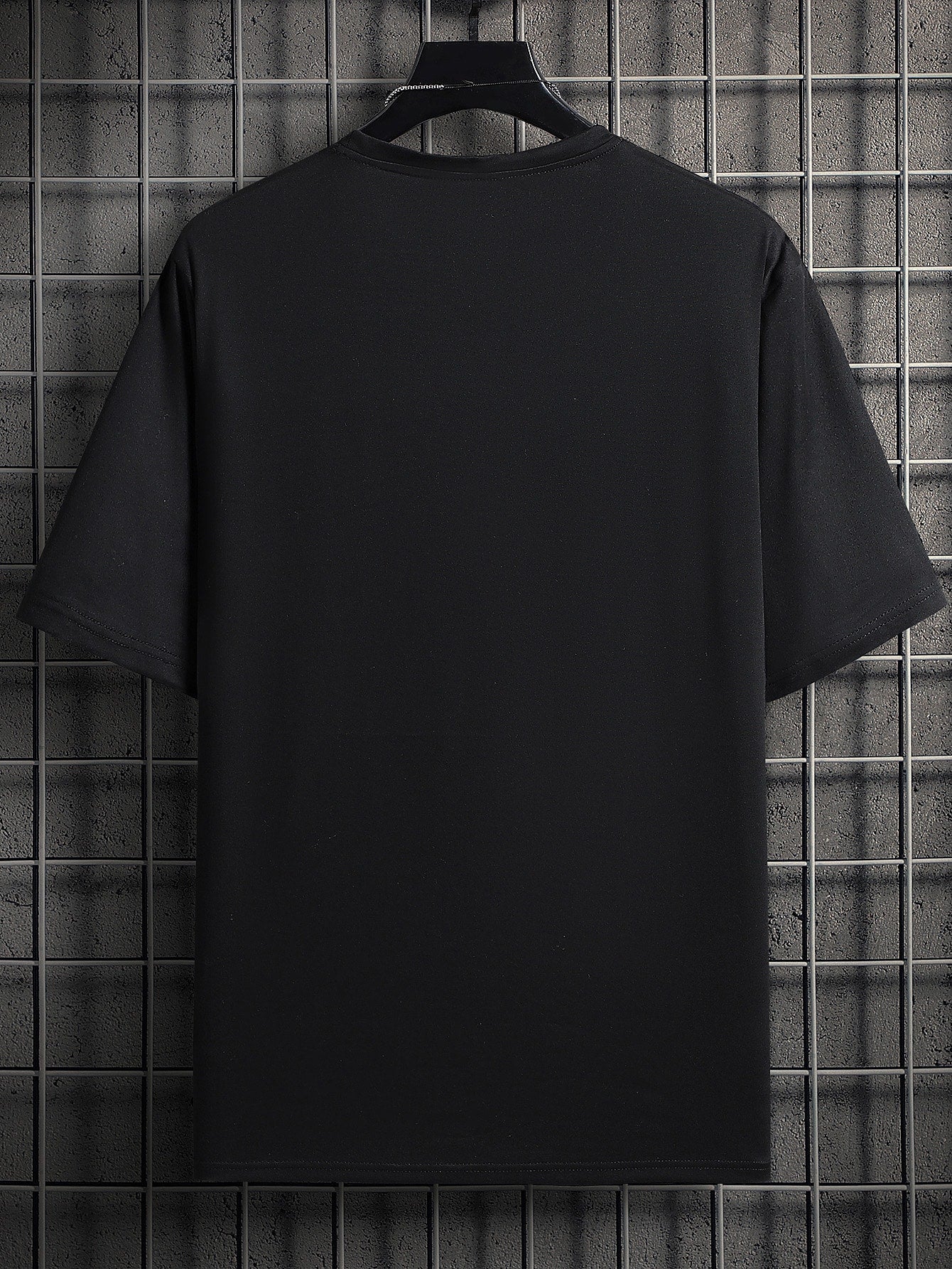 Manfinity Homme Men T-Shirts Fit Crew Neck Short Sleeve Graphic Tee Simple Summer Knit Top